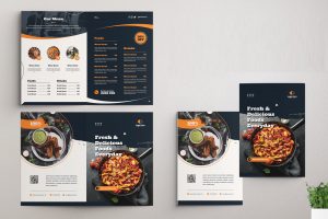 Restaurant Menu Bifold Brochure