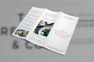 Restaurant Trifold Brochure Menu